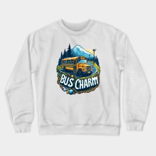 School Bus Charm Crewneck Sweatshirt